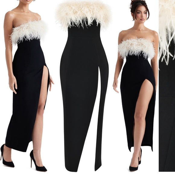 House of CB Dresses House Of Cb Feather Dress Poshmark